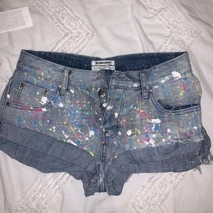 ONE TEASPOON TIE DYE SHORTS